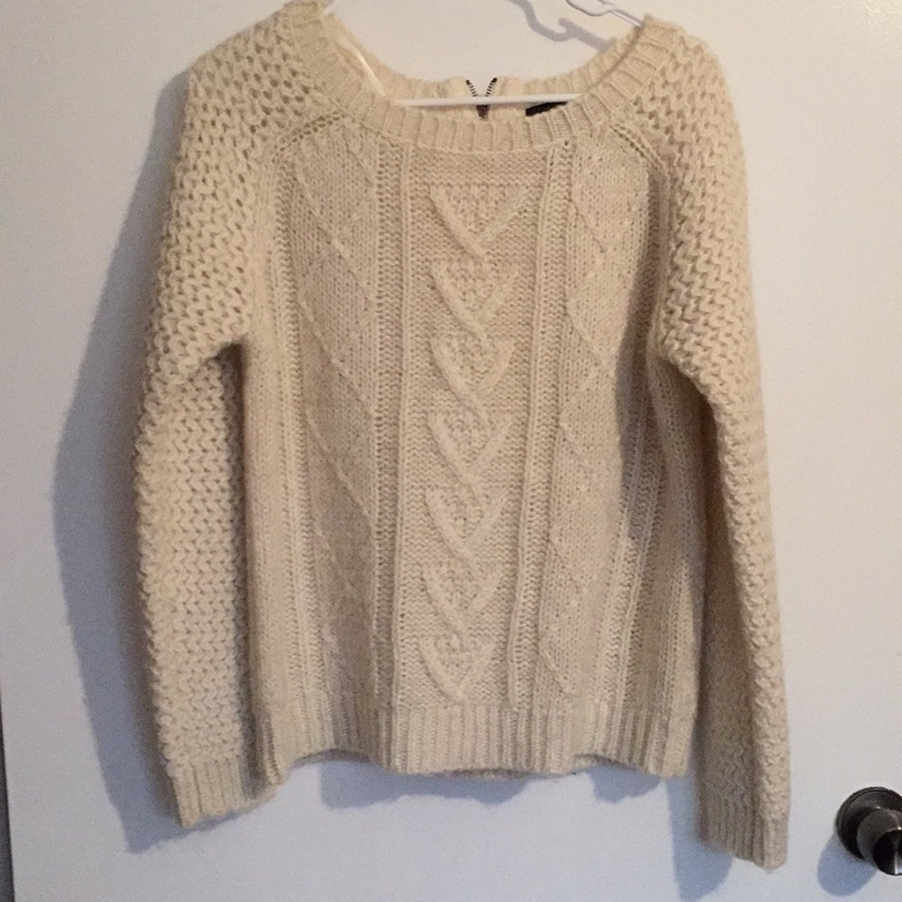 Cream Knitted Sweater